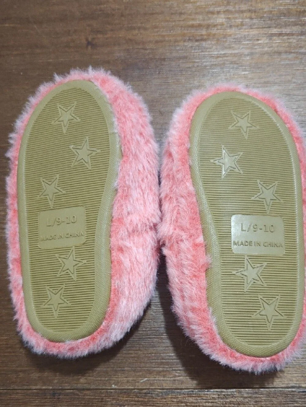 Pink Plush Flamingo Slippers Kids 9/10
